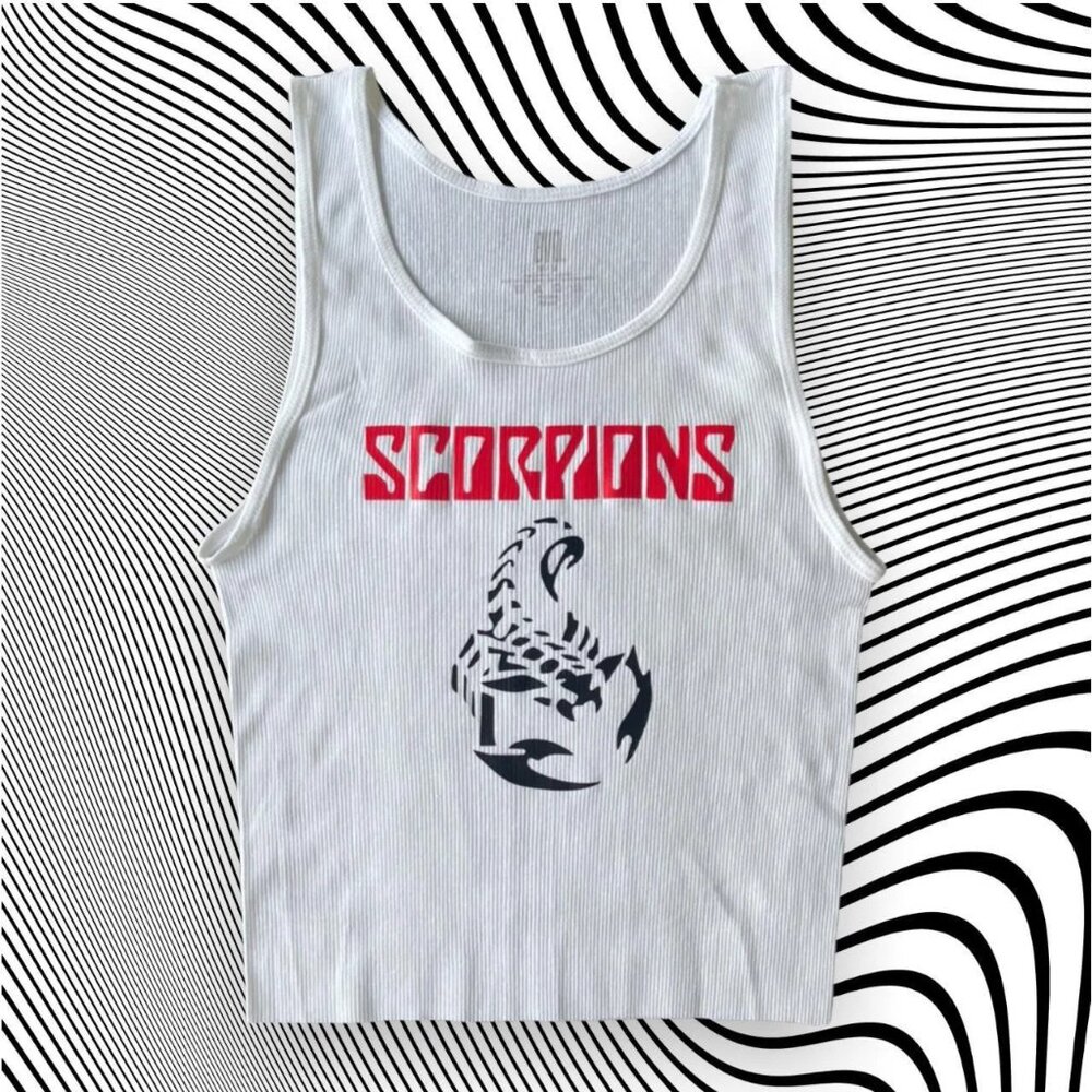 Scorpions Band Unisex Cropped Tank